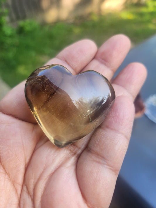 Gemmy Citrine Heart