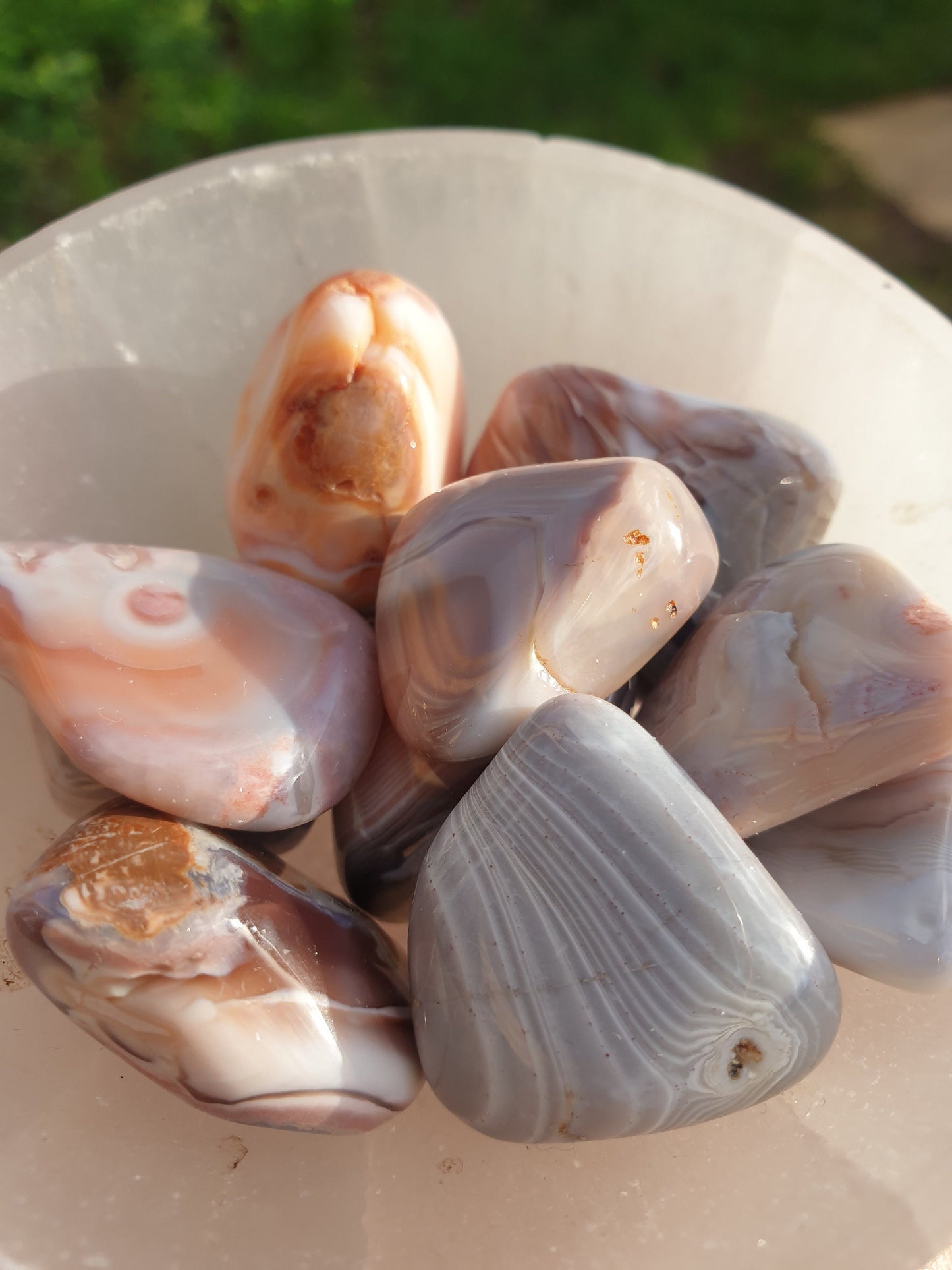 Pink Botswana Agate Tumbled