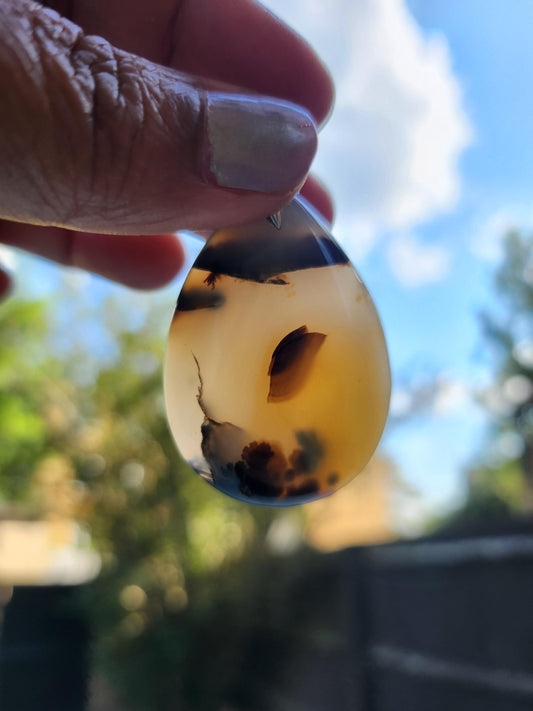 Dendritic Agate Pendant